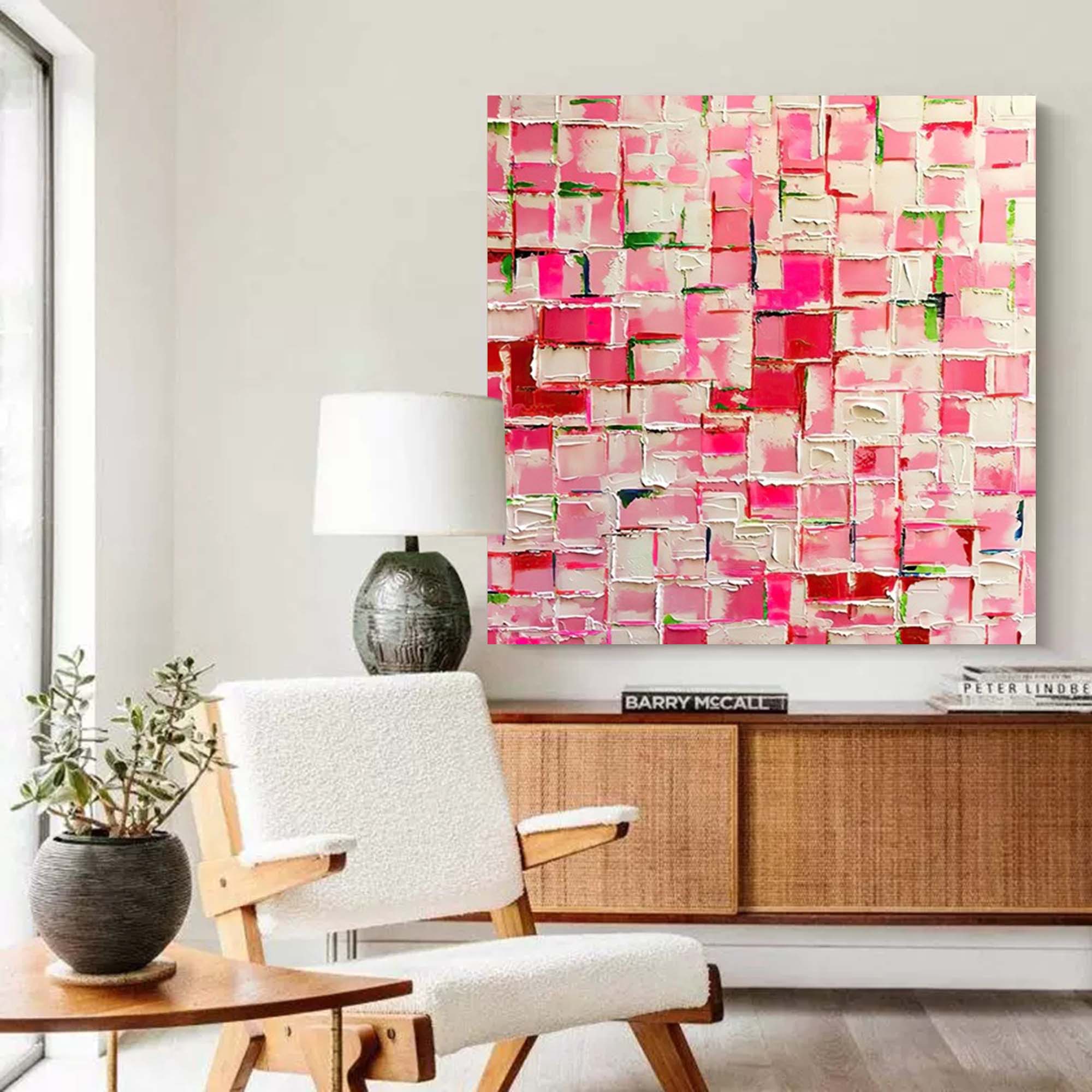 Spring Mosaic in Pink