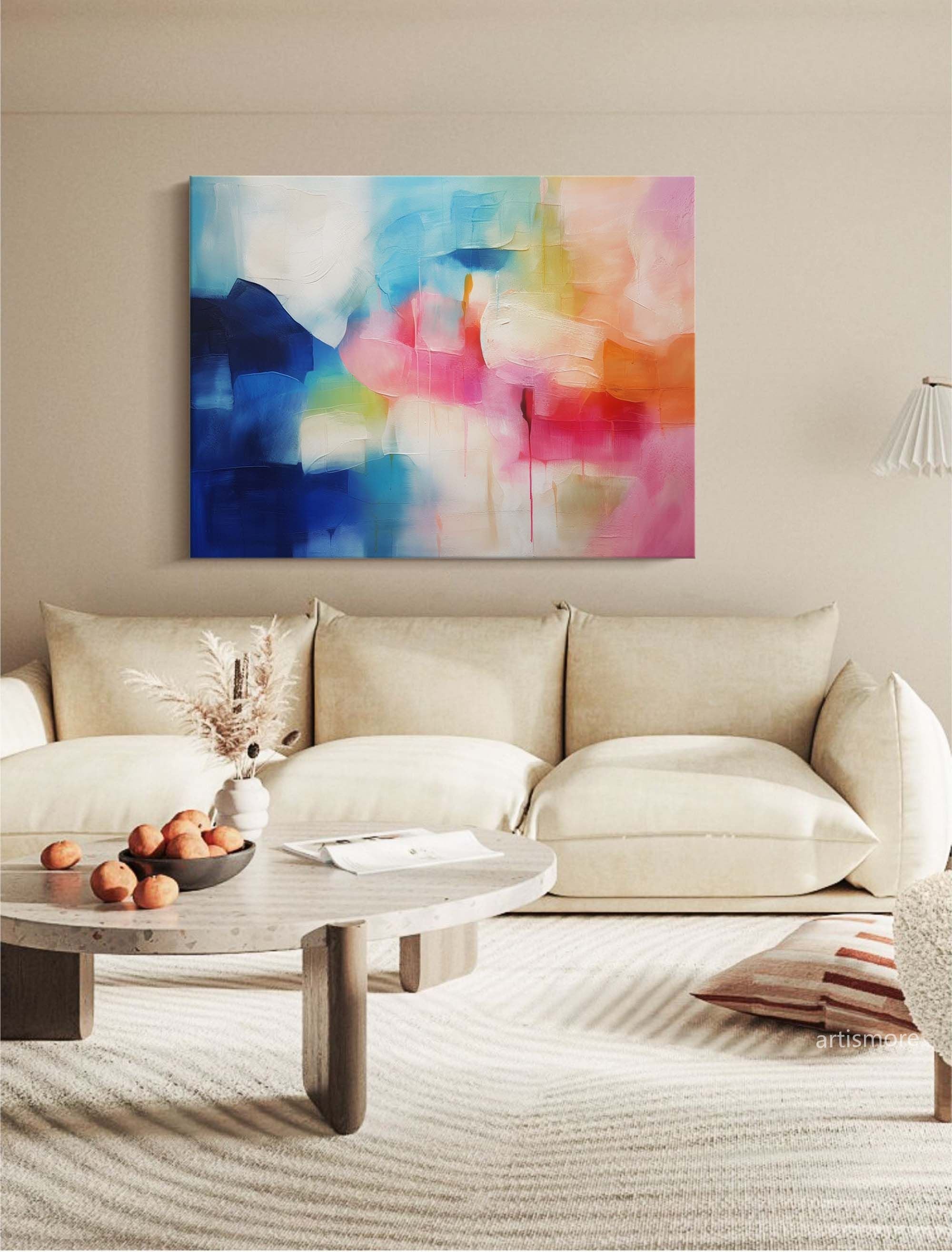 Vibrant Color Blend Abstract Art