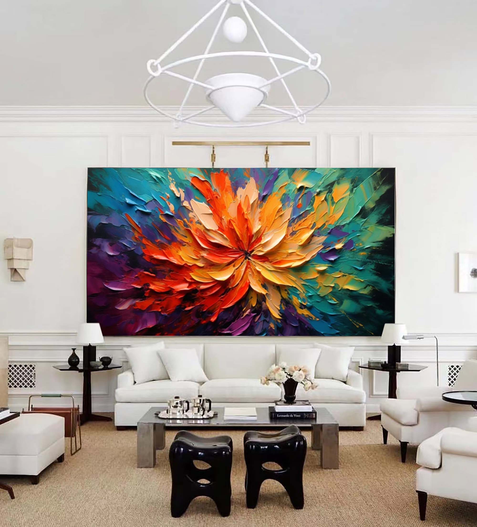 Fiery Bloom of Vibrant Colors