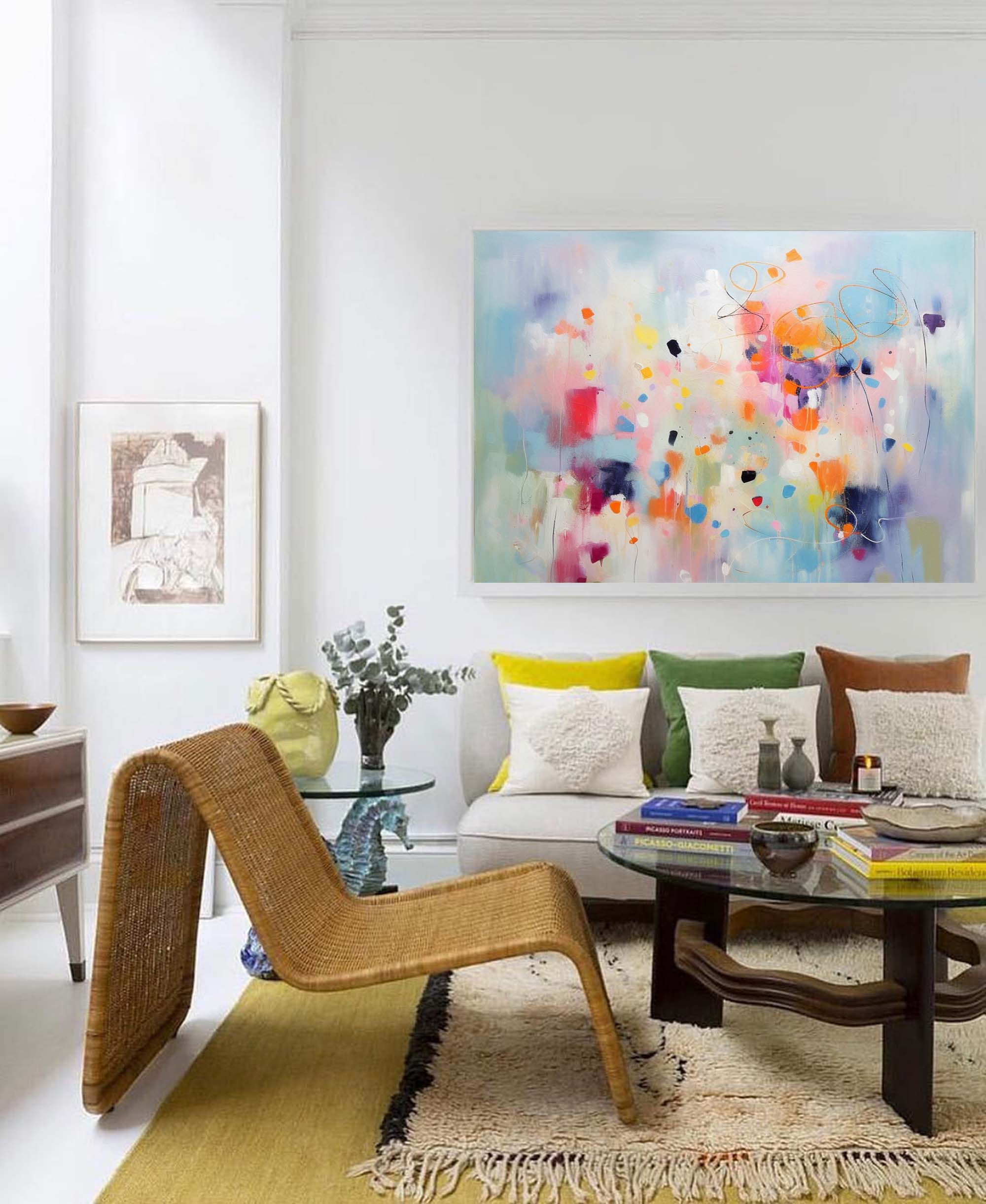 Vibrant Abstract Color Splash Art