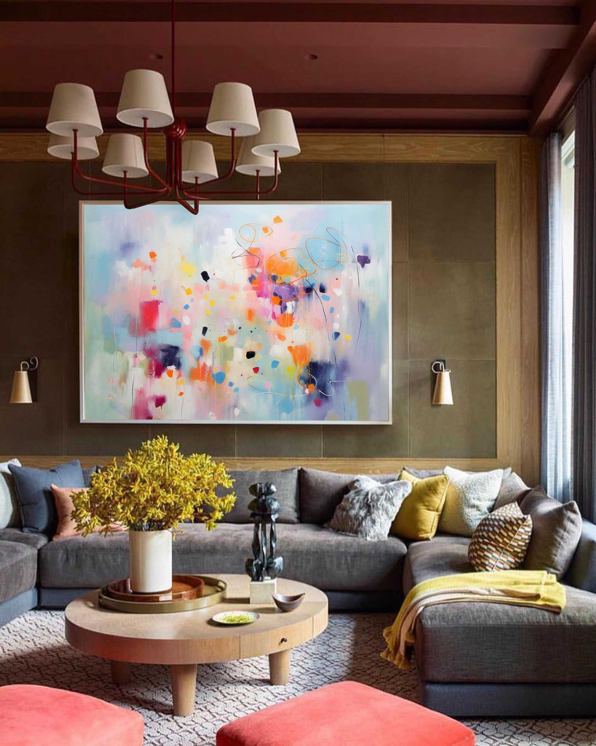 Vibrant Abstract Color Splash Art