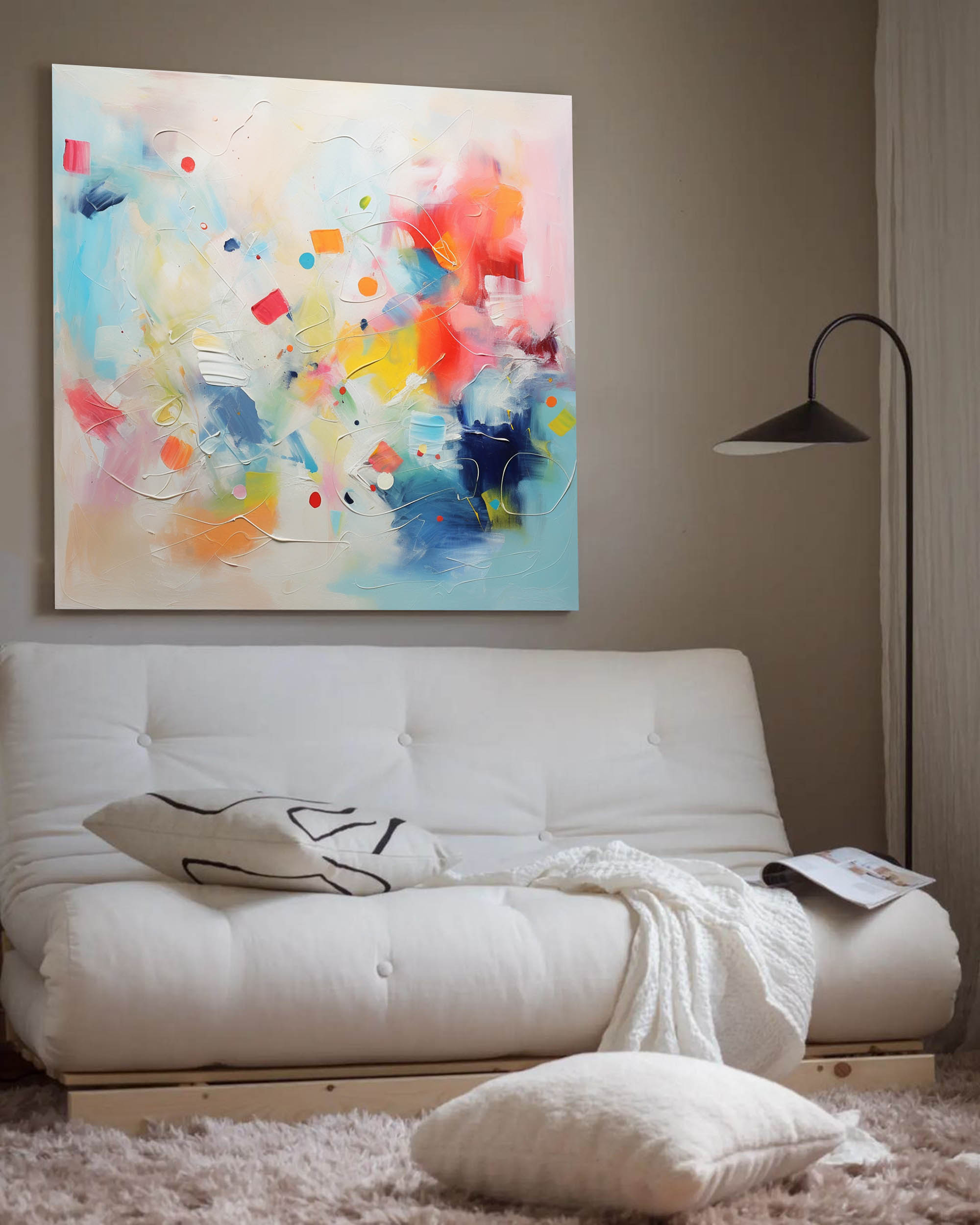Vibrant Abstract Energy Flow Art