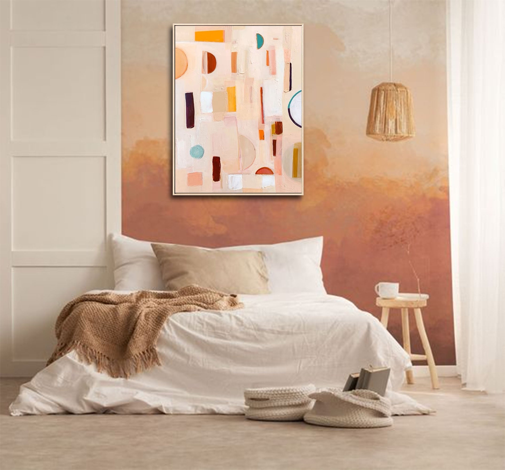 Pastel Geometry: Subtle Shapes in Motion