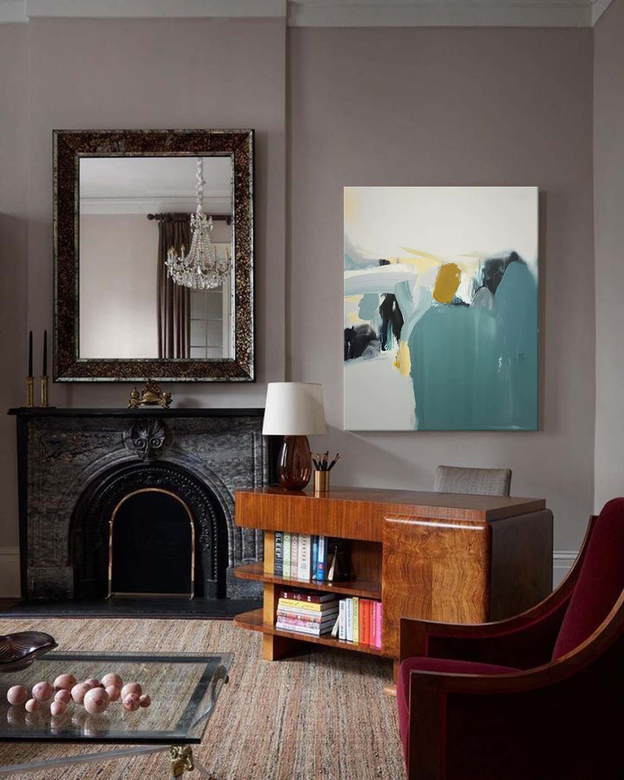 Abstract Minimalist Serenity â€?Contemporary Oil Painting on Canvas